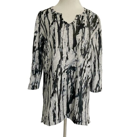 Shana Size Small  Top Blouse Knit Art to Wear Abstract - Picture 1 of 7